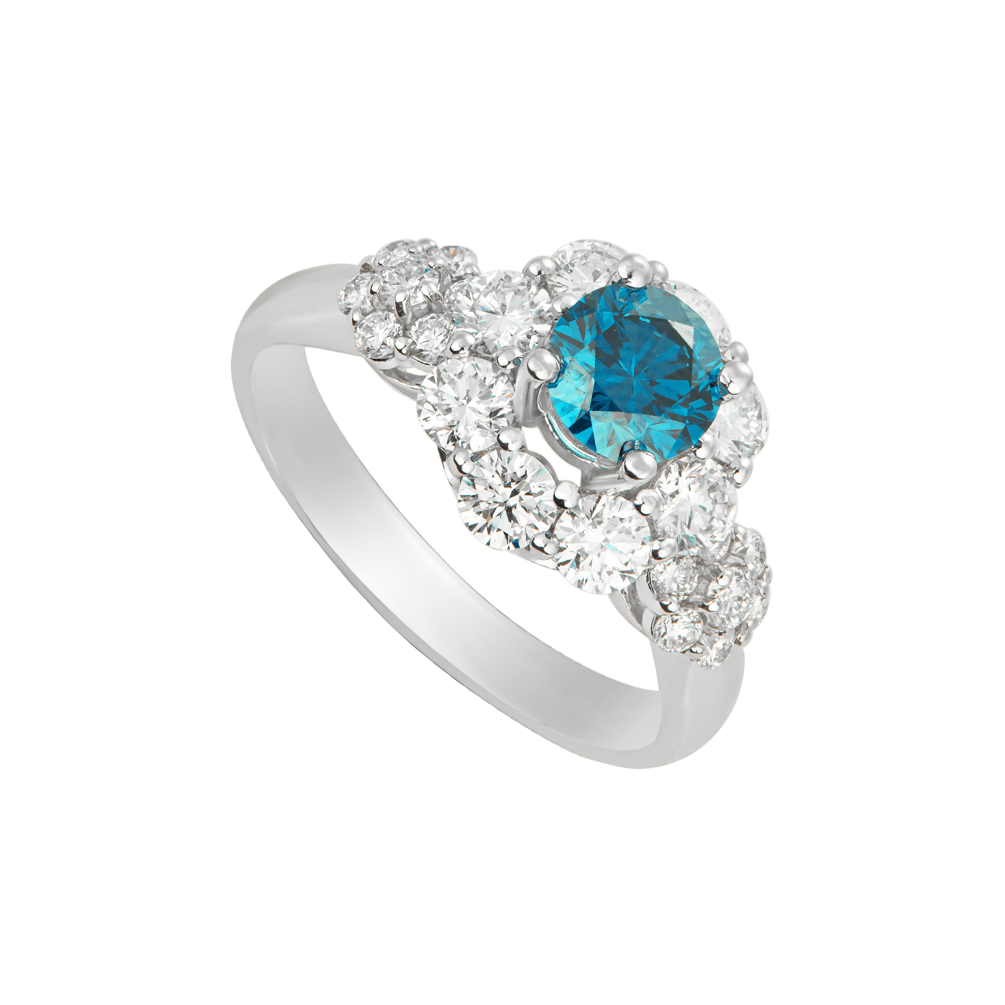 Nhẫn kim cương xanh
